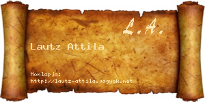 Lautz Attila névjegykártya